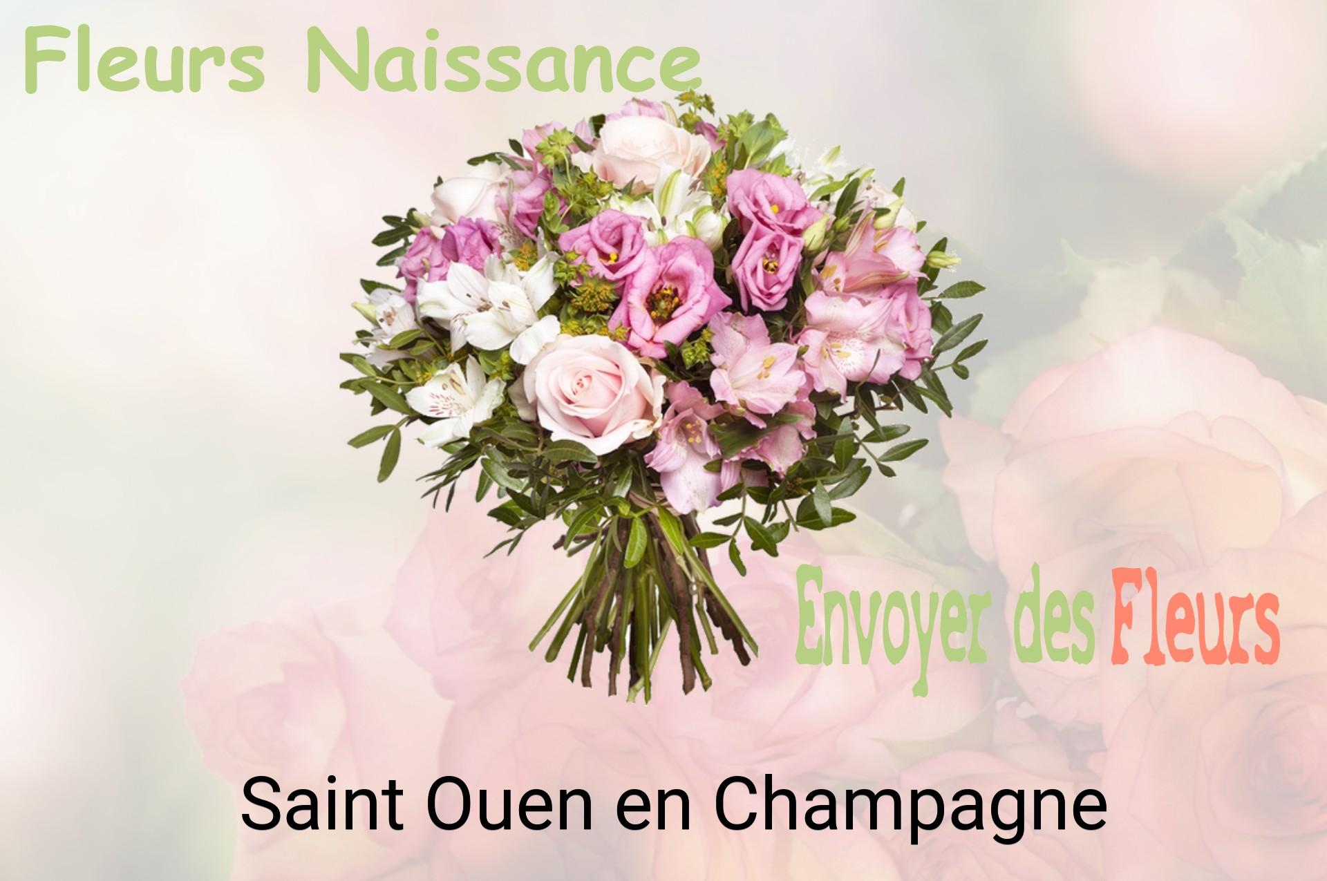 Bouquet de fleurs de naissance livré à Saint-Ouen-en-Champagne